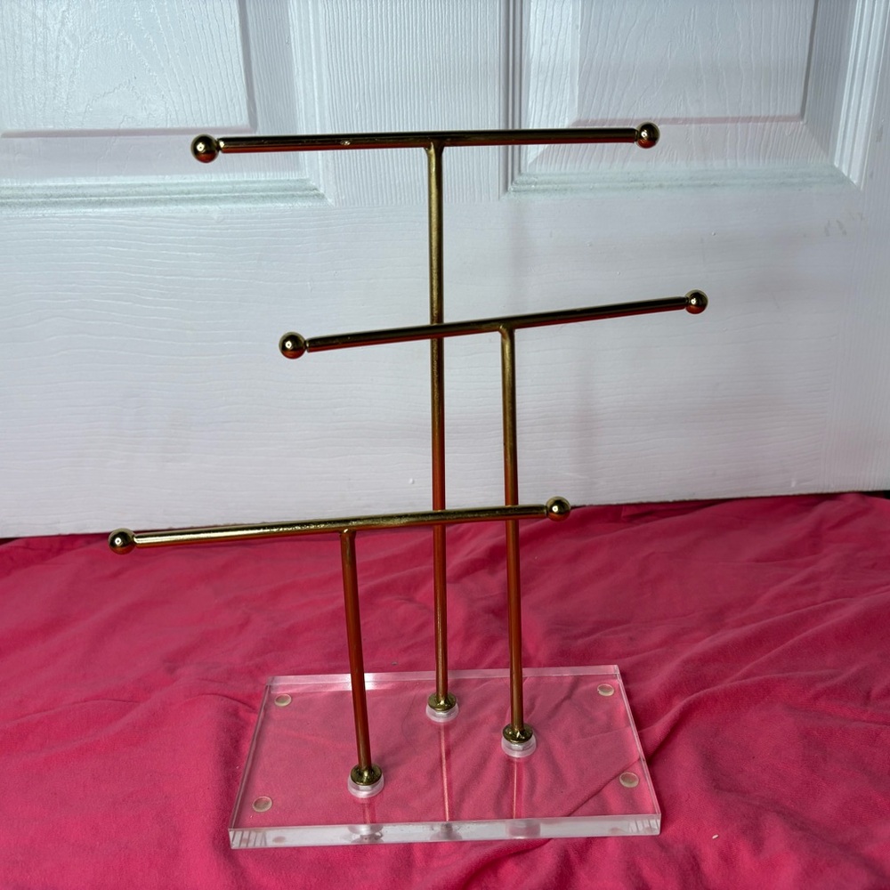 Gold Jewelry Display Stand